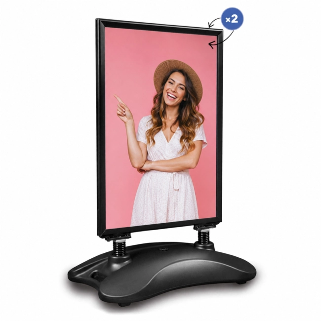 Potykacz reklamowy zewnętrzny Hampton czarny B2